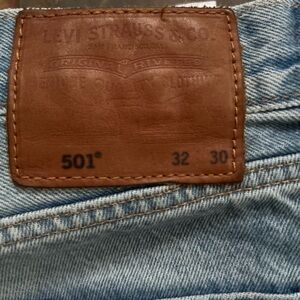 Levi's 501 Light Blue Straight Jeans for Men